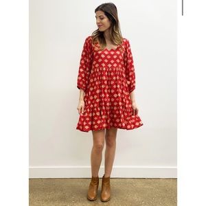 Leena Dress Pink Chicken